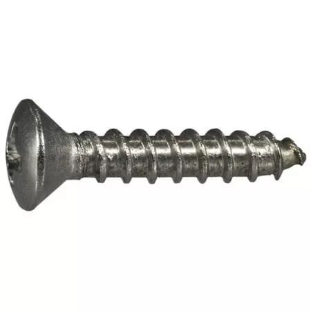 #10 X 1 Inch Phillips Oval Head Stainless Steel Sheet Metal Screws 18-8