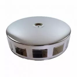 14" Louvered Chrome Steel Air Cleaner Top