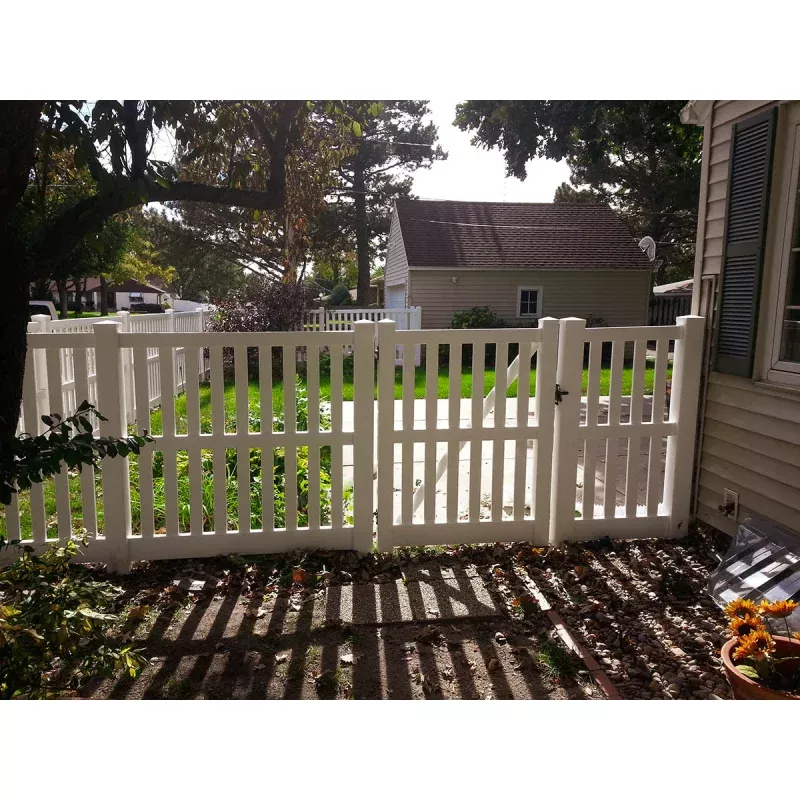 [150 Feet Of Fence] 4' Tall Closed Picket K-17 Vinyl Complete Fence Package White