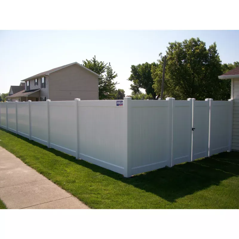 [150 Feet Of Fence] 6' Tall Privacy K-373 Vinyl Complete Fence Package White