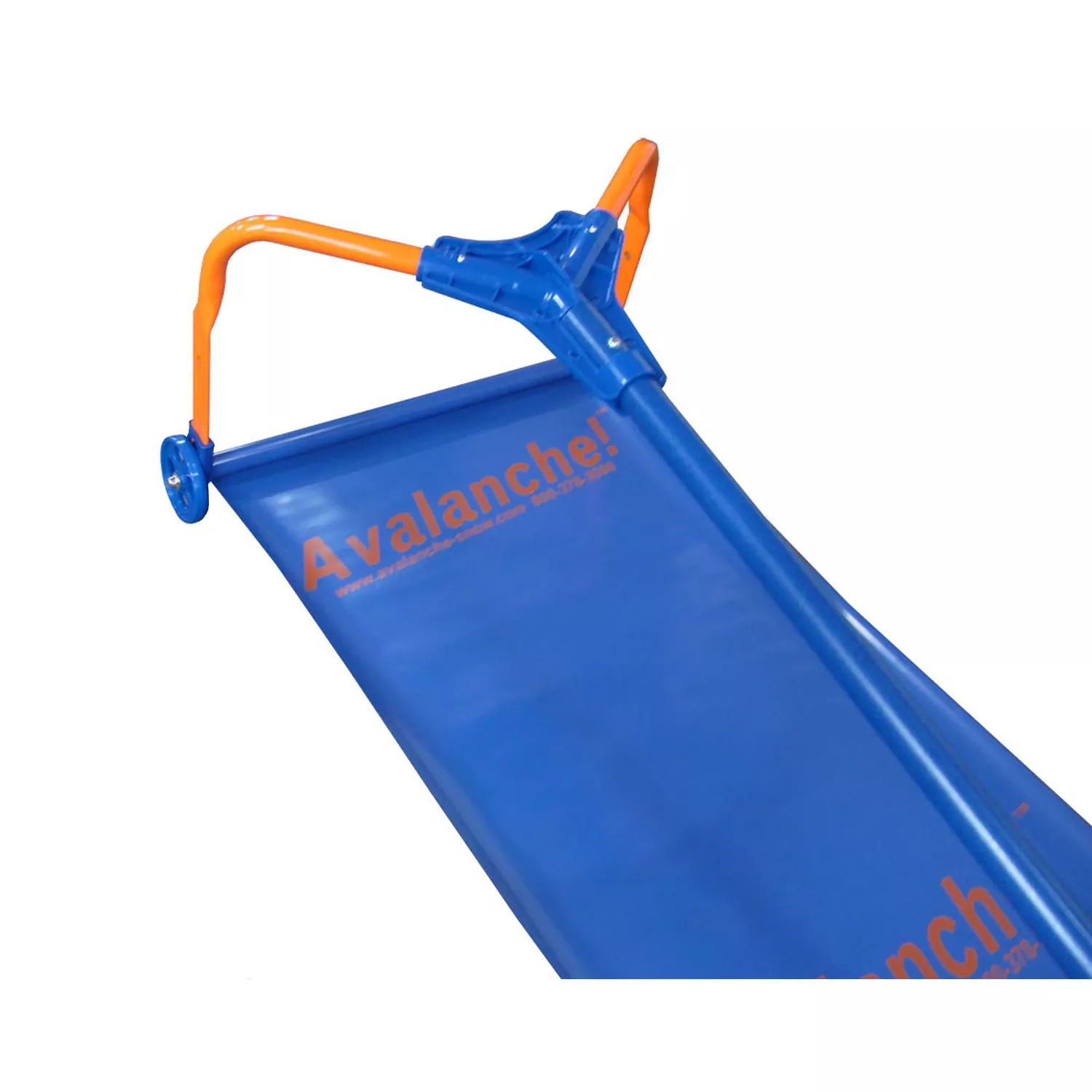 17 In. W X 16 Ft. L Poly Wheeled Roof Rake With Fiberglass Handle