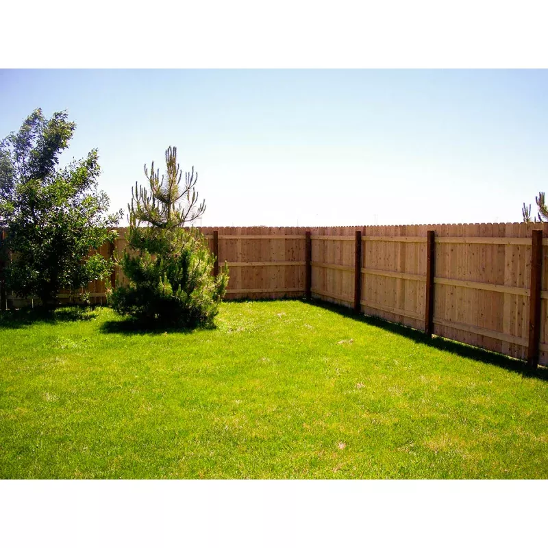 [350 Feet Of Fence] 6' Tall Cedar Wood Solid Privacy Complete Fence Package