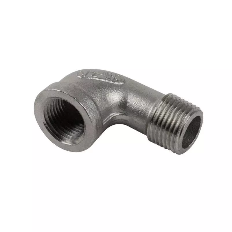 B&K Proline 3/8 in. MIP in. X 3/8 in. D FIP Stainless Steel 90 Degree Street Elbow