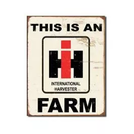 International Harvester Farm Tin Sign