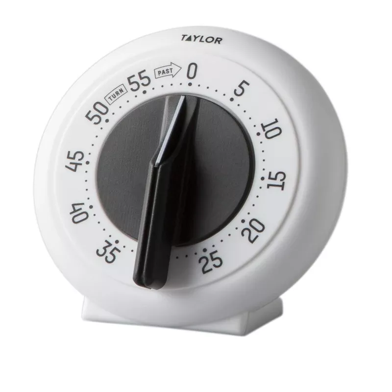 Kitchen Timer, 60-Minute, White