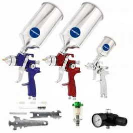 Magnum 6pc Triple Setup HVLP Spray Gun Kit - SG115