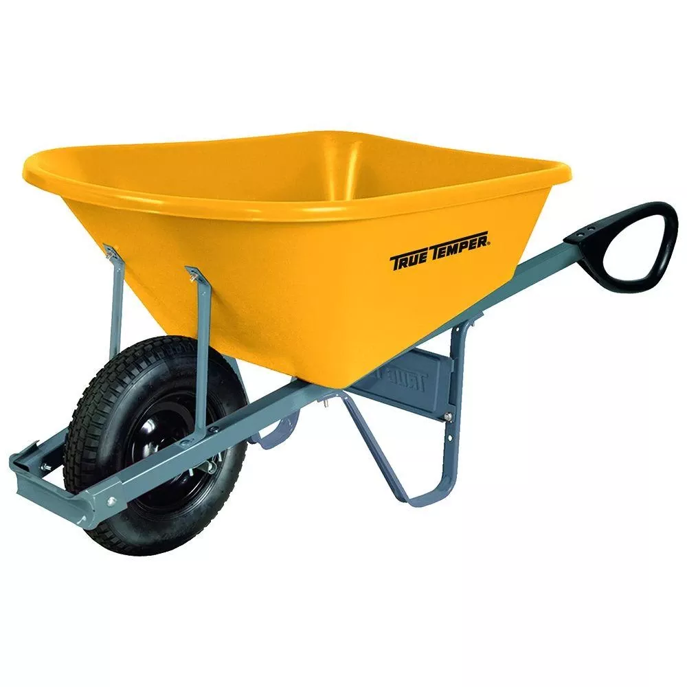 Poly Residential Wheelbarrow 6 Cubic Feet With Total Control Handles