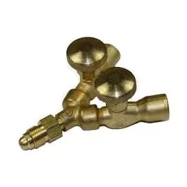 PowerWeld Argon "Y" Connector with Shut-Off Valve