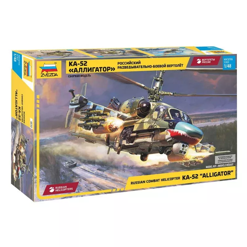 Zvezda 1/48 Kamov KA-52 Alligator Russian Combat Helicopter